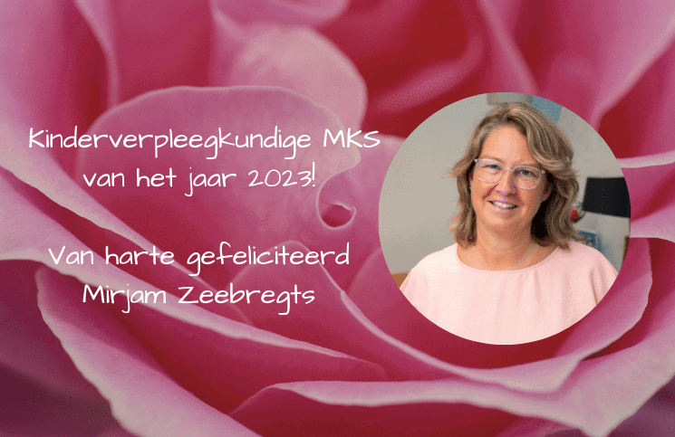 Mirjam Zeebregts is Kinderverpleegkundige MKS van het jaar 2023